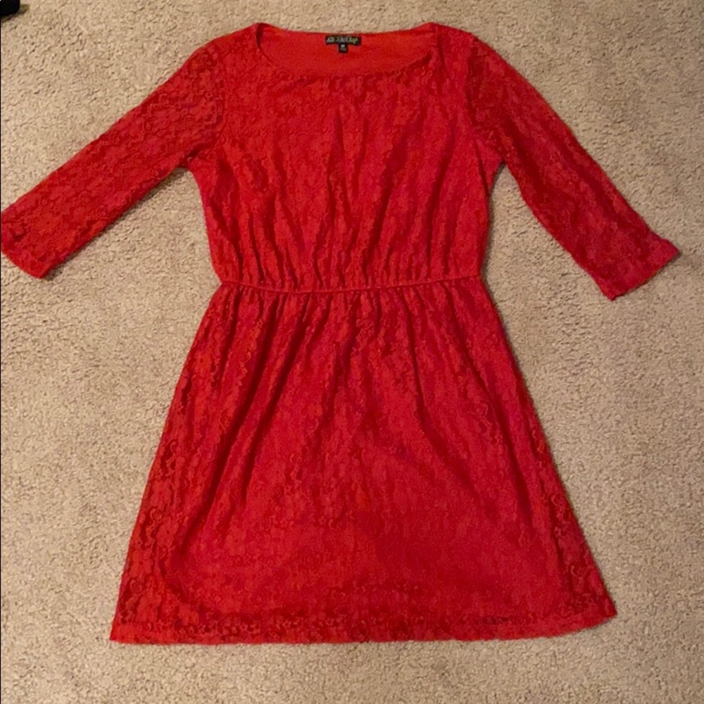 Pink/Red Lace BeBop Dress